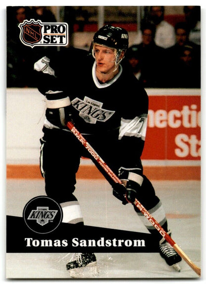 1991-92 Pro Set French Tomas Sandstrom Los Angeles Kings #97