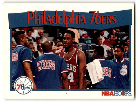 1991-92 Hoops Philadelphia 76ers Philadelphia 76ers #293