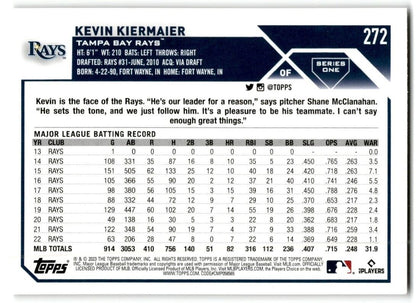 2023 Topps Kevin Kiermaier Tampa Bay Rays #272