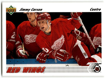 1991-92 Upper Deck French Jimmy Carson Detroit Red Wings #161