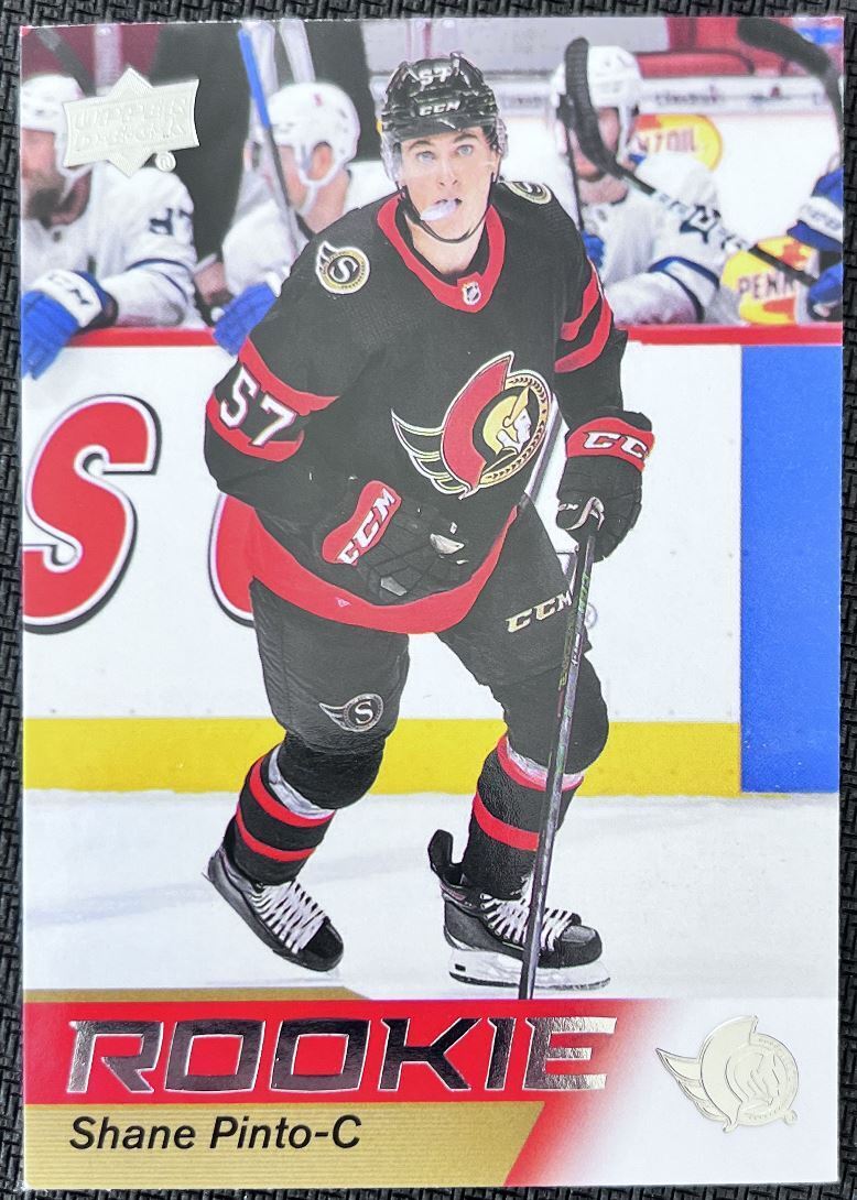 2021-22 Upper Deck NHL Star Rookie Shane Pinto Rookie Ottawa Senators #11