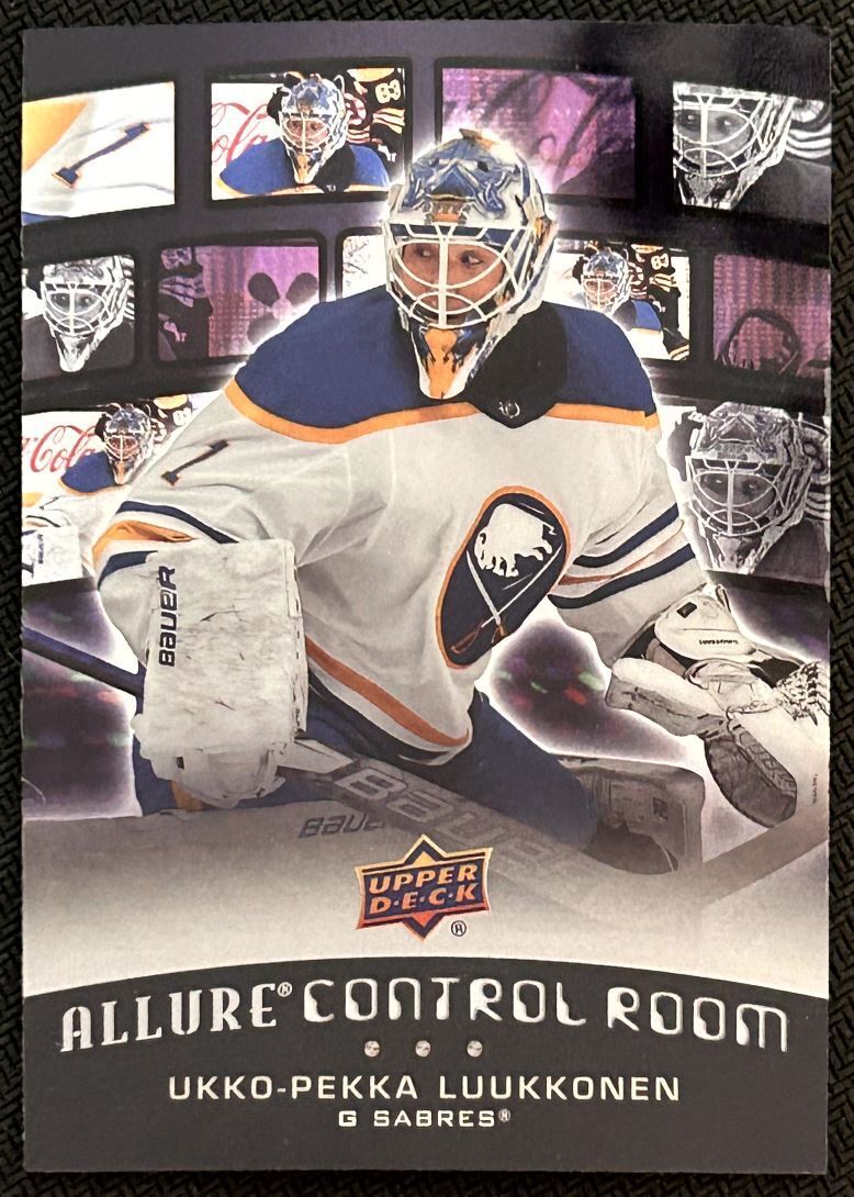 2021-22 Upper Deck Allure Control Room Ukko-Pekka Luukkonen Buffalo Sabres #CR-3