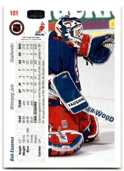 1991-92 Upper Deck Bob Essensa Winnipeg Jets #101B