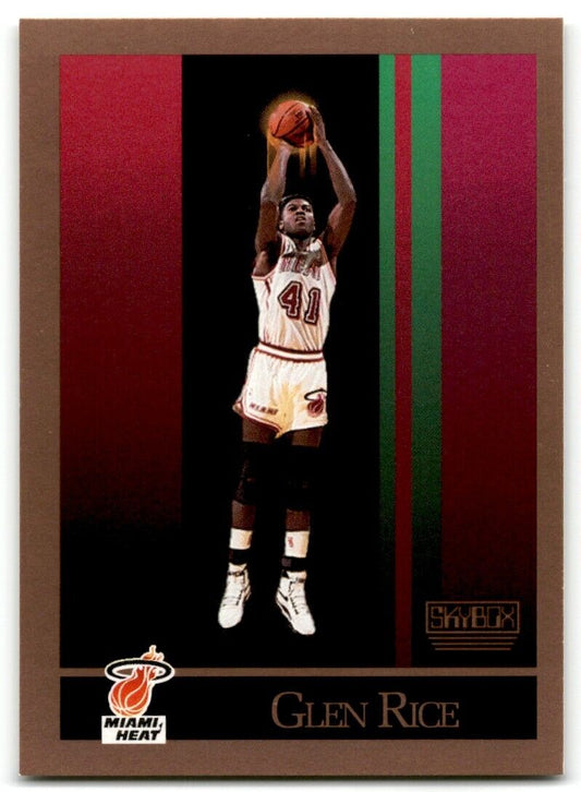 1990-91 SkyBox Glen Rice Rookie Miami Heat #150