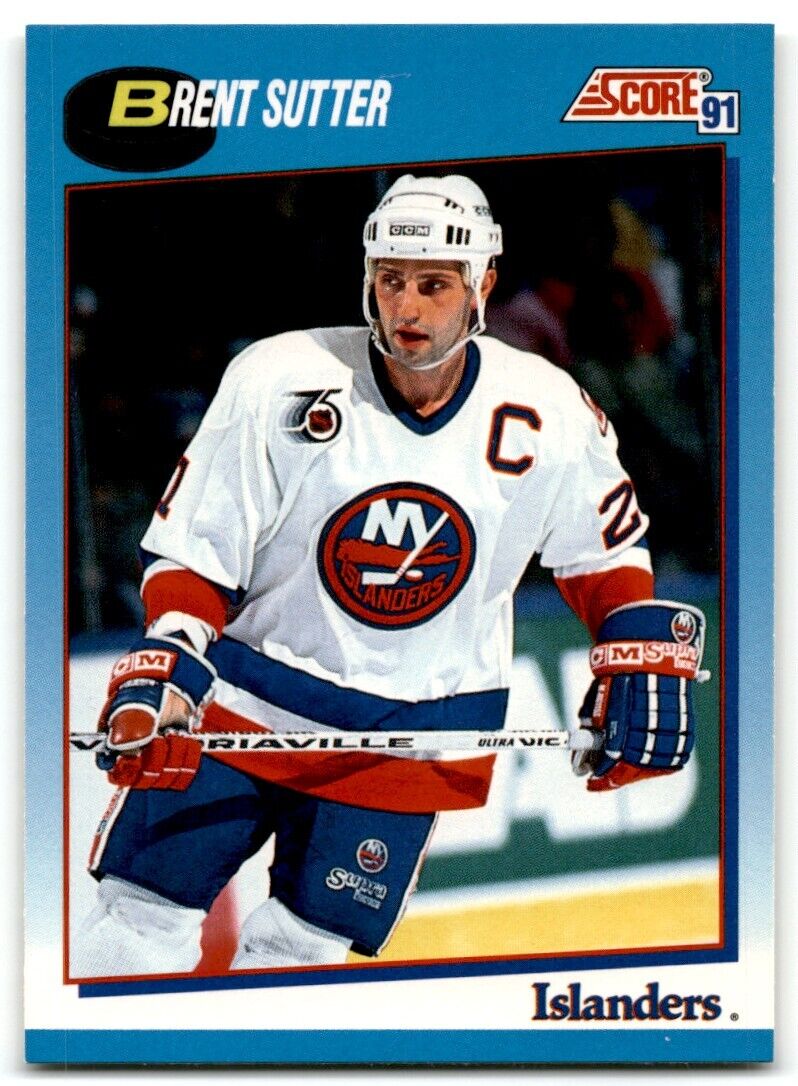 1991-92 Score Canadian Bilingual Brent Sutter New York Islanders #463