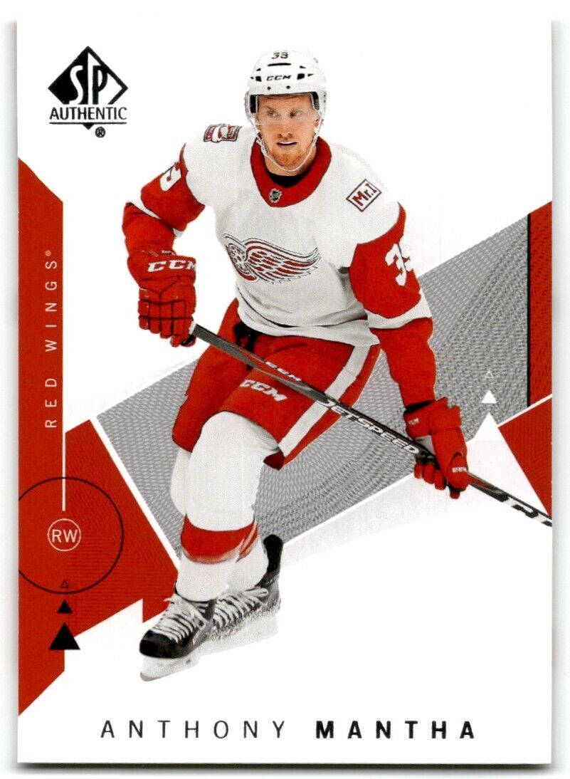 2018-19 SP Authentic Anthony Mantha Detroit Red Wings #30