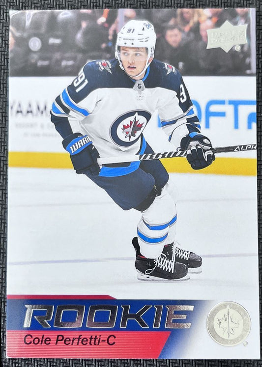 2021-22 Upper Deck NHL Star Rookie Cole Perfetti Rookie Winnipeg Jets #17