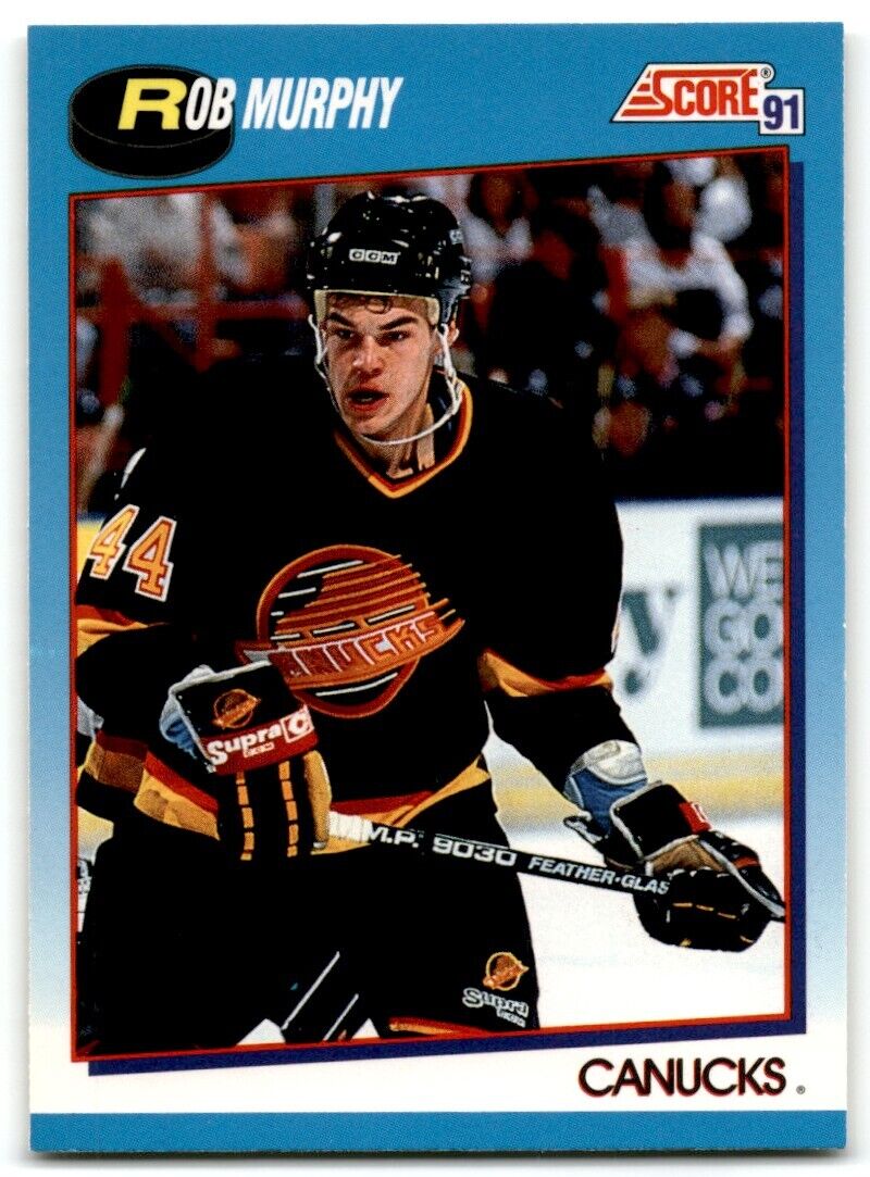 1991-92 Score Canadian Rob Murphy Vancouver Canucks #397