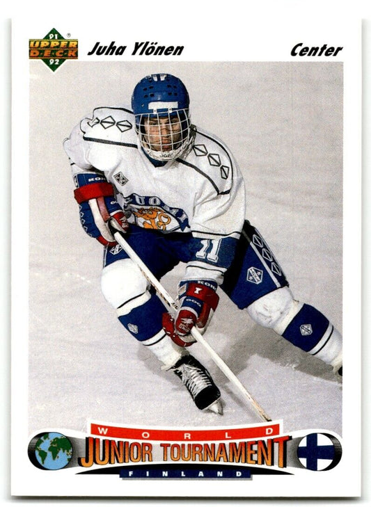 1991-92 Upper Deck Juha Ylonen Rookie Finland #673