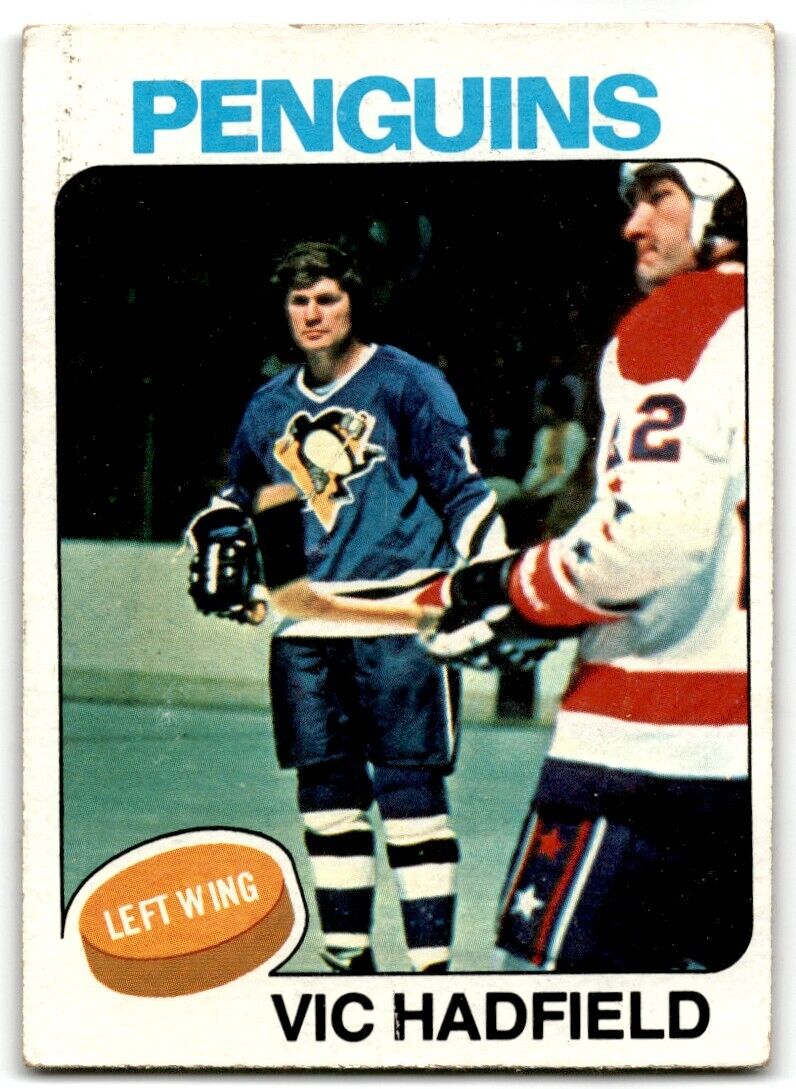 1975-76 Topps Vic Hadfield Pittsburgh Penguins #165