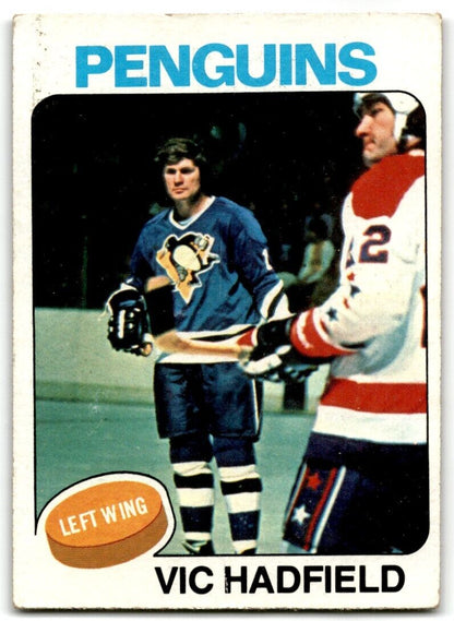 1975-76 Topps Vic Hadfield Pittsburgh Penguins #165