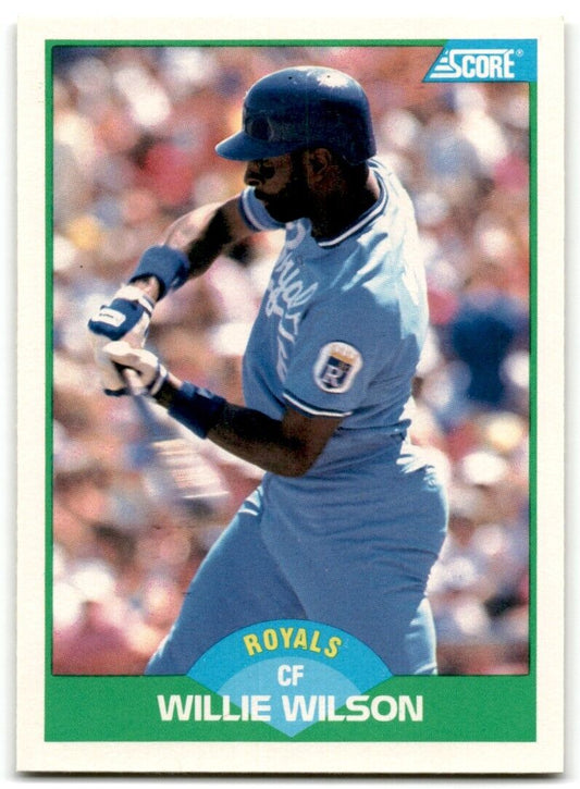 1989 Score Willie Wilson Kansas City Royals #28