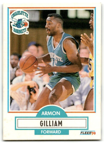 1990-91 Fleer Armon Gilliam Charlotte Hornets #19