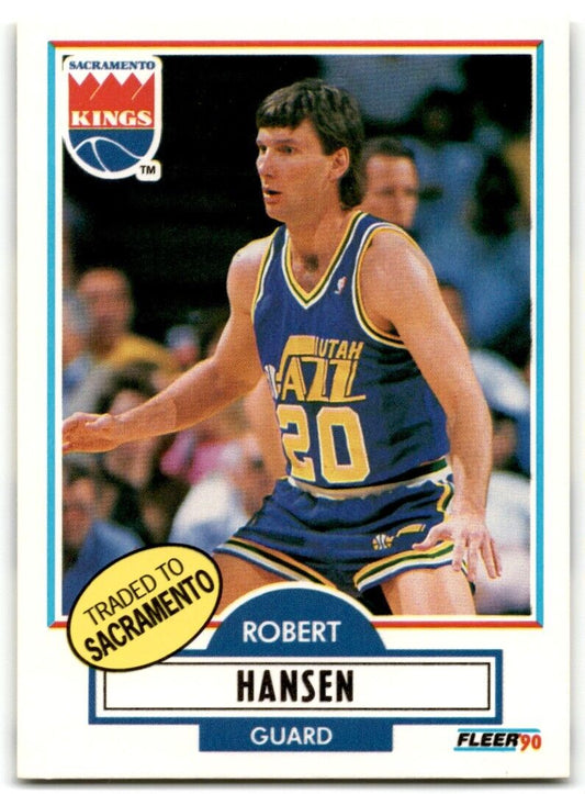 1990-91 Fleer Robert Hansen Sacramento Kings #186