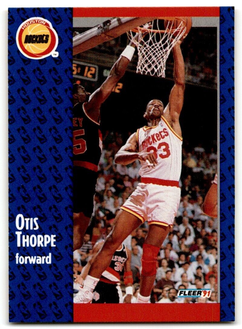 1991-92 Fleer Otis Thorpe Houston Rockets #80