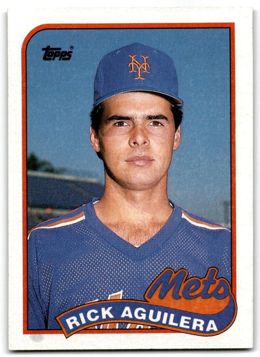 1989 Topps Rick Aguilera New York Mets #257