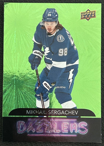 2020-21 Upper Deck Dazzlers Green Mikhail Sergachev Tampa Bay Lightning #DZ-139