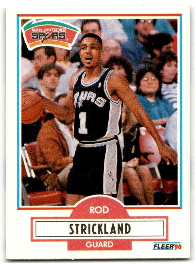 1990-91 Fleer Rod Strickland San Antonio Spurs #173