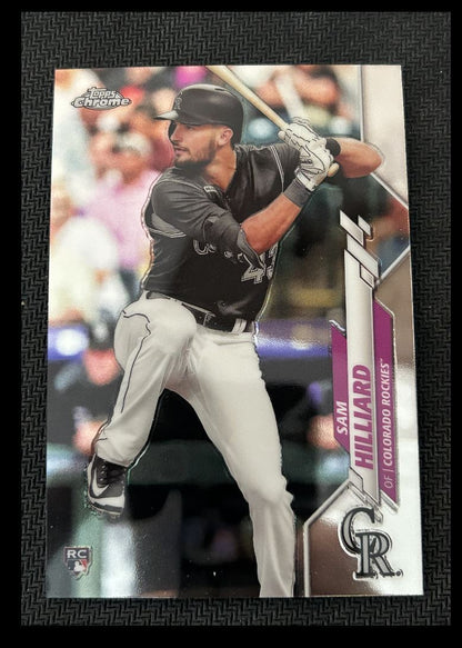 2020 Topps Chrome Sam Hilliard Rookie Colorado Rockies #67