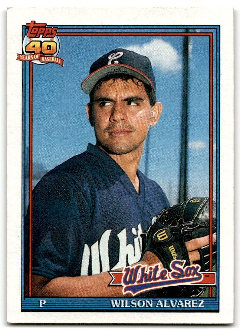 1991 Topps Wilson Alvarez Chicago White Sox #378