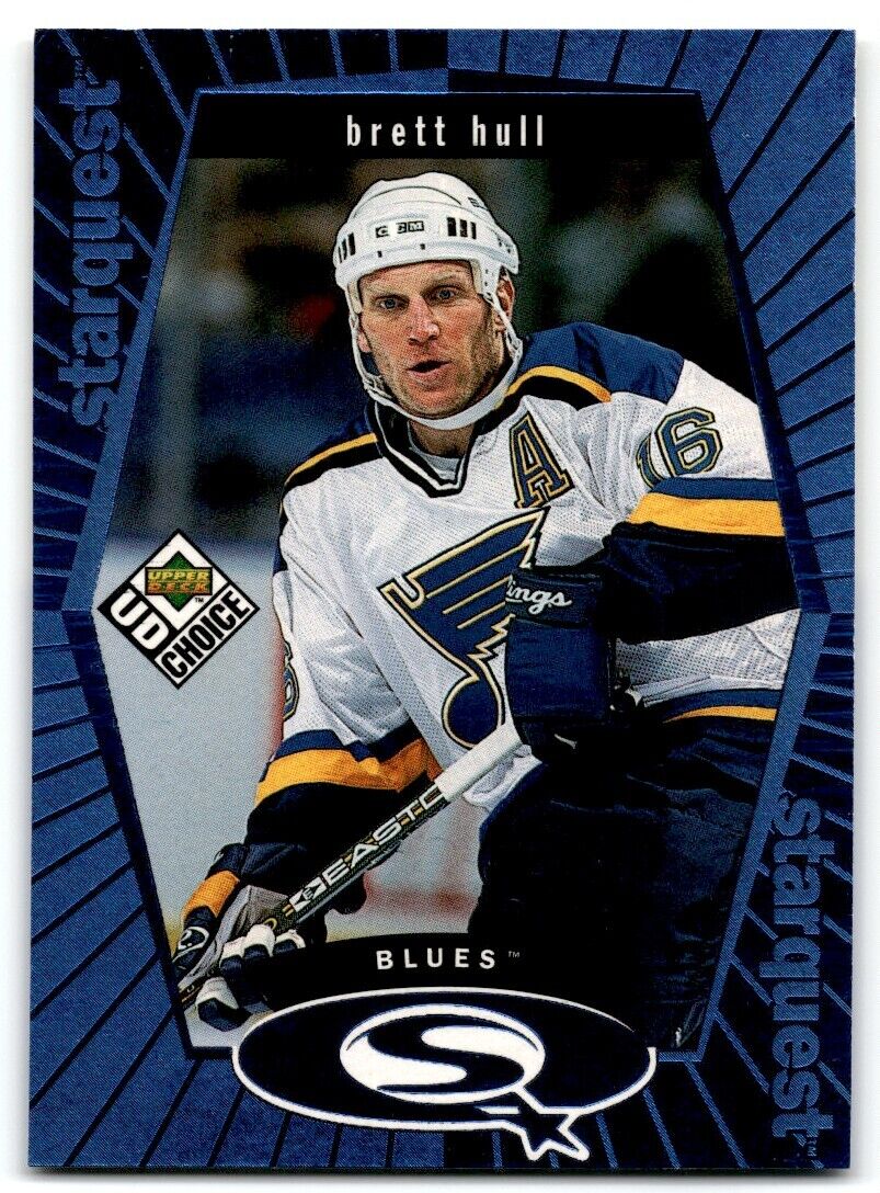 1998-99 UD Choice StarQuest Blue Brett Hull St. Louis Blues #SQ22