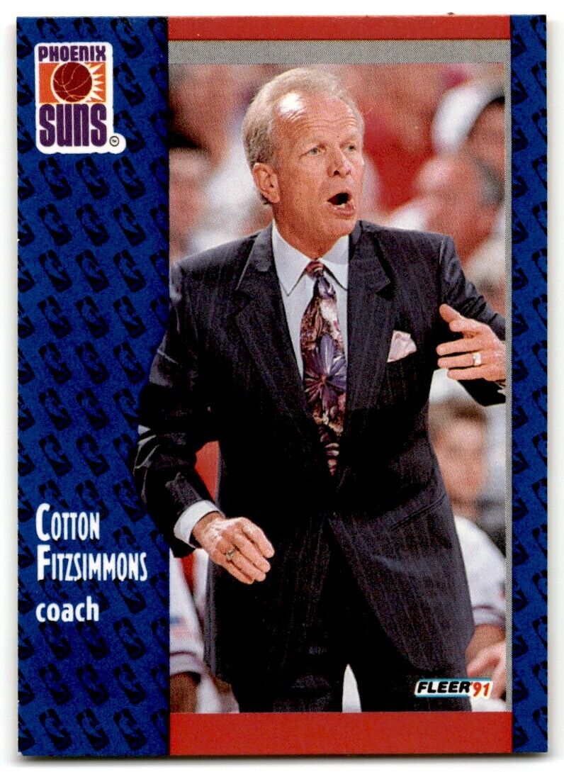 1991-92 Fleer Cotton Fitzsimmons Phoenix Suns #159