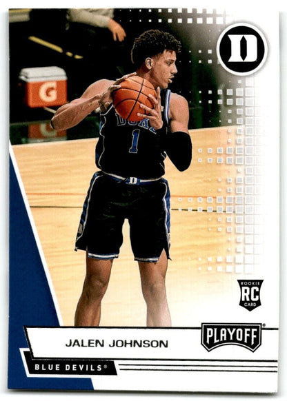 2021-22 Panini Chronicles Playoff Draft Picks Jalen Johnson Duke Blue Devils