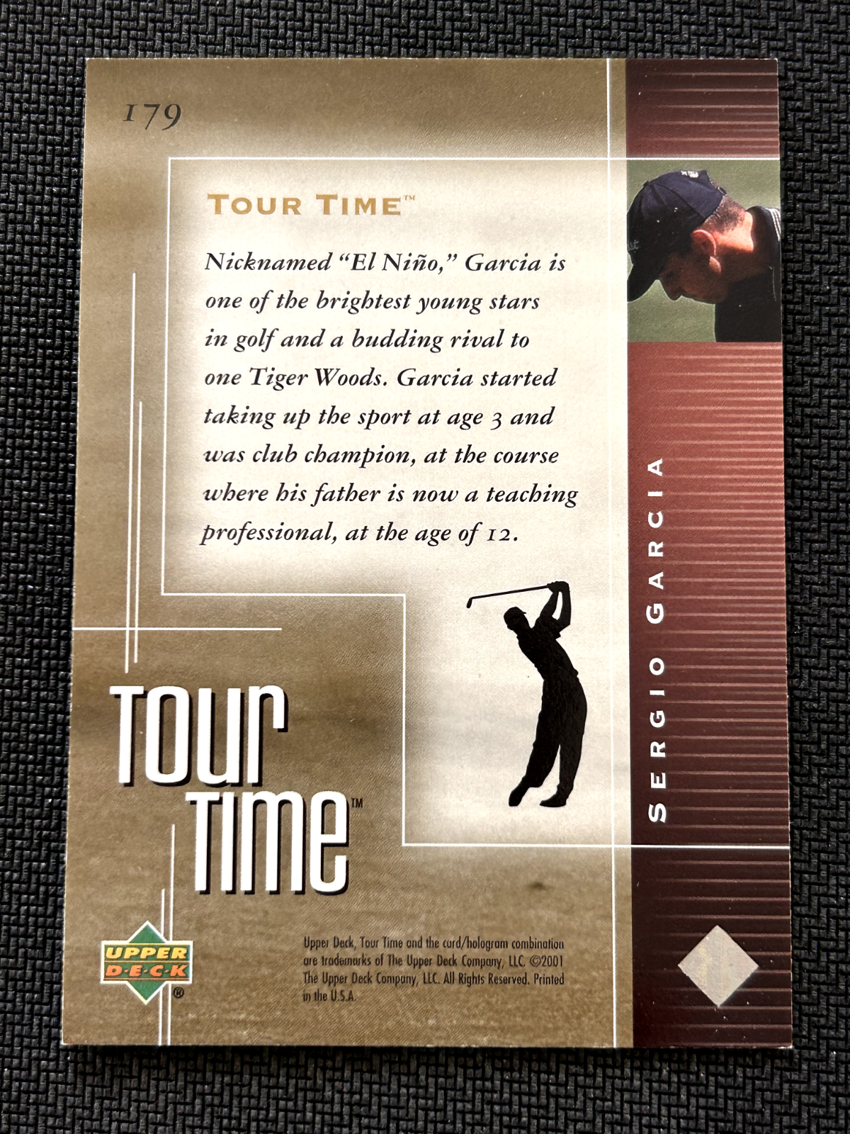 2001 Upper Deck Golf Card #179 Sergio Garcia