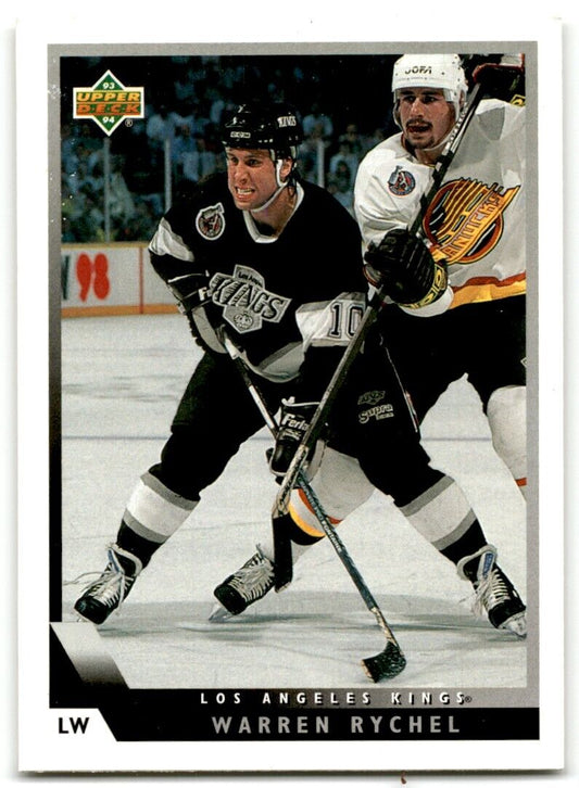 1993-94 Upper Deck Warren Rychel Los Angeles Kings #93