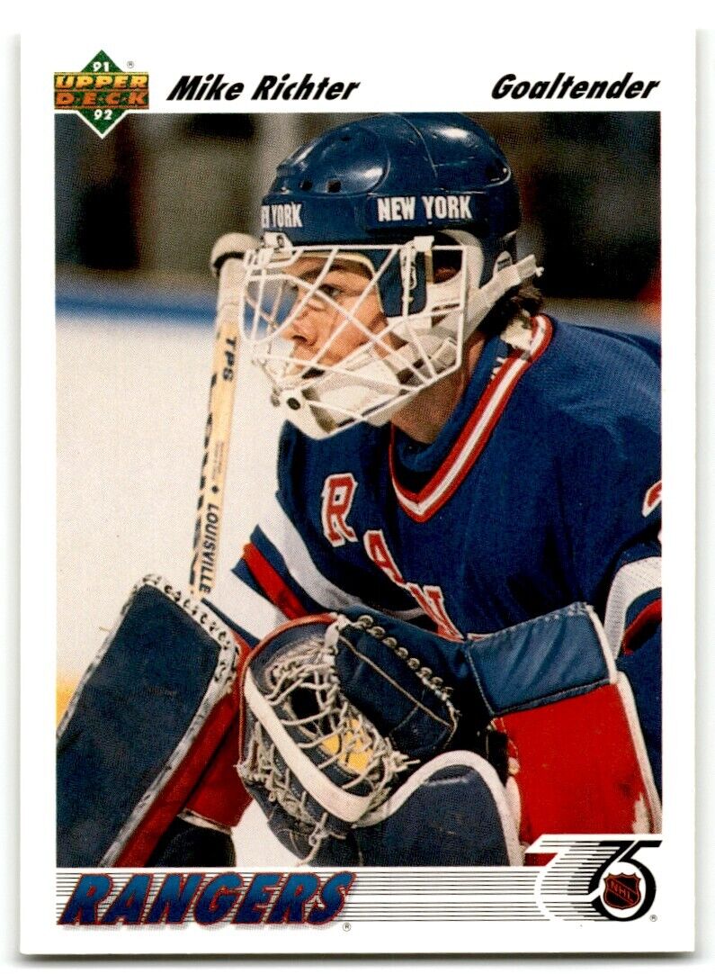 1991-92 Upper Deck Mike Richter New York Rangers #175