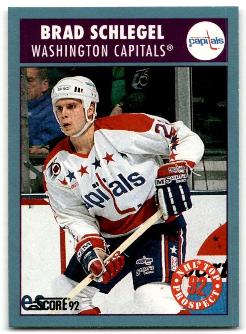 1992-93 Score Canadian Brad Schlegel Washington Capitals #477