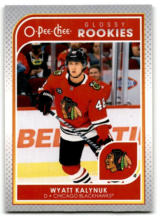 2021-22 Upper Deck O-Pee-Chee Glossy Rookies Wyatt Kalynuk Rookie Chicago