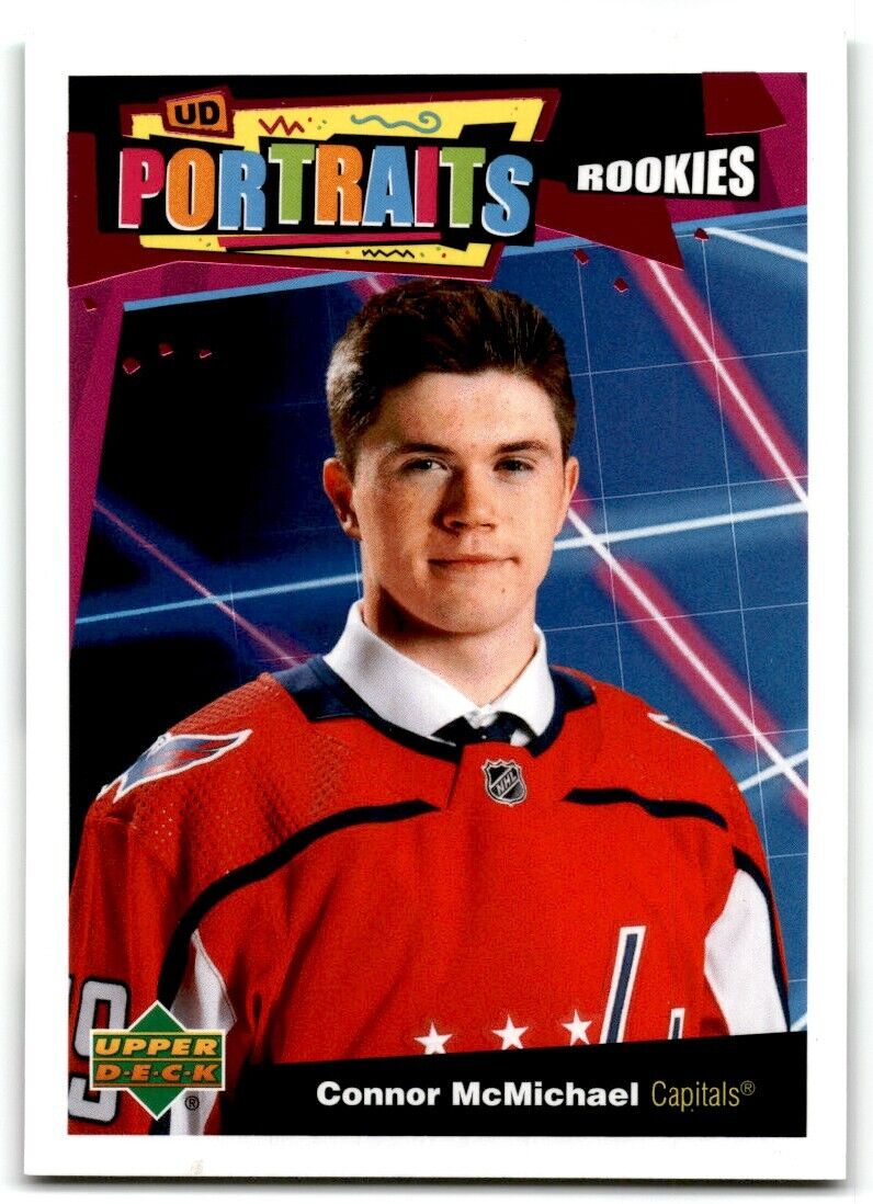 2020-21 Upper Deck UD Portraits Connor McMichael Rookie Washington Capitals