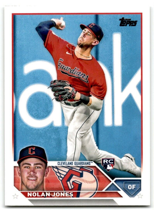 2023 Topps Nolan Jones Rookie Cleveland Guardians #129