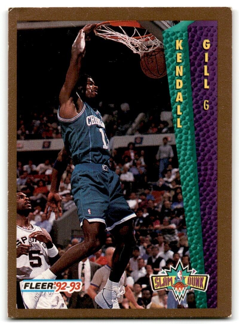 1992-93 Fleer Kendall Gill Charlotte Hornets #297