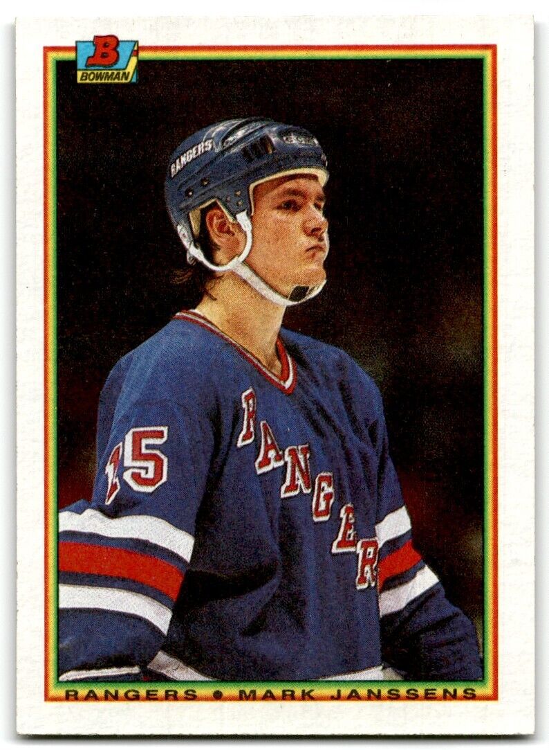 1990-91 Bowman Mark Janssens Rookie New York Rangers #226