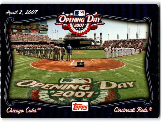 2007 Topps Opening Day Team vs. Chicago Cubs/Cincinnati Reds Chicago