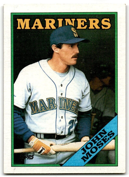 1988 Topps John Moses Seattle Mariners #712