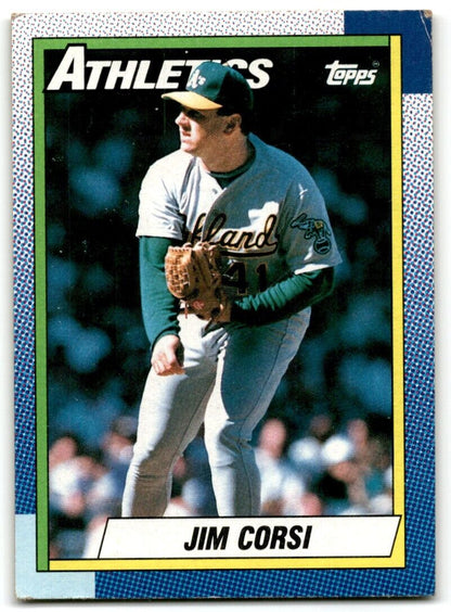 1990 Topps Jim Corsi Oakland Athletics #623