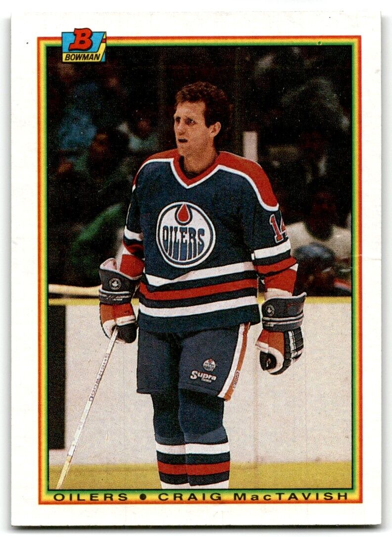 1990-91 Bowman Craig MacTavish Edmonton Oilers #193