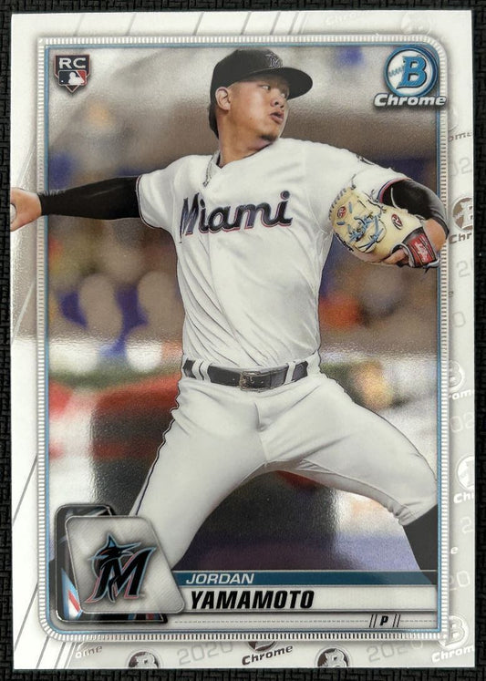 2020 Bowman Chrome Jordan Yamamoto Rookie Miami Marlins #24