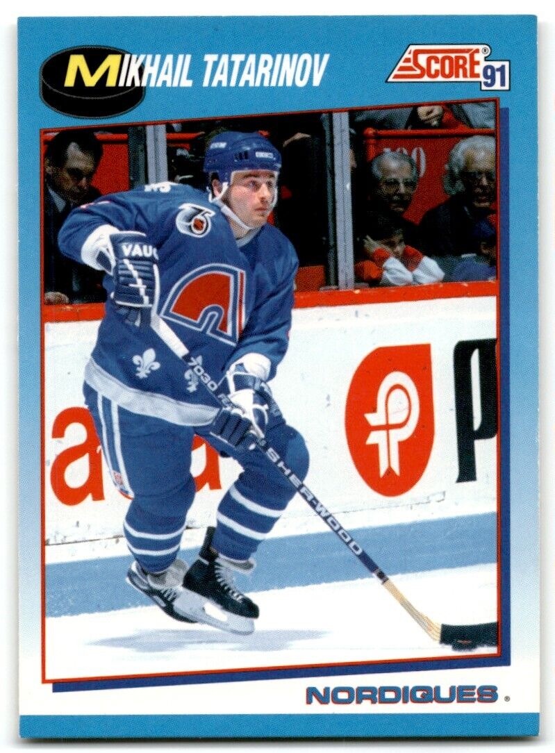 1991-92 Score Canadian Bilingual Mikhail Tatarinov Quebec Nordiques #562