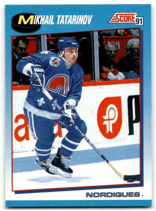 1991-92 Score Canadian Bilingual Mikhail Tatarinov Quebec Nordiques #562