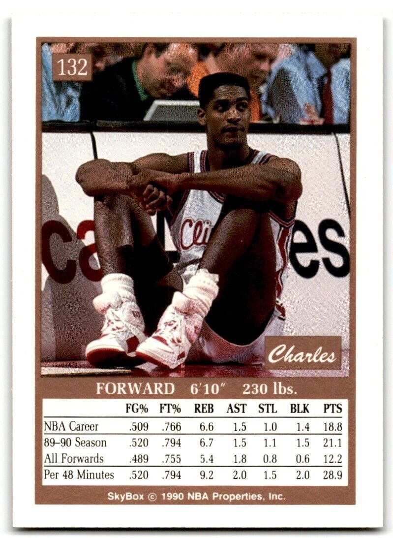 1990-91 SkyBox Charles Smith Los Angeles Clippers #132