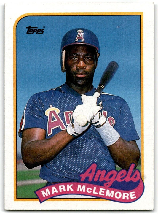 1989 Topps Mark McLemore California Angels #547