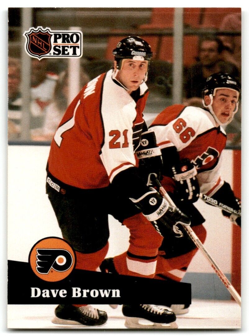 1991-92 Pro Set Dave Brown Philadelphia Flyers #452