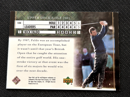 2001 Upper Deck Golf Card #104 Nick Faldo