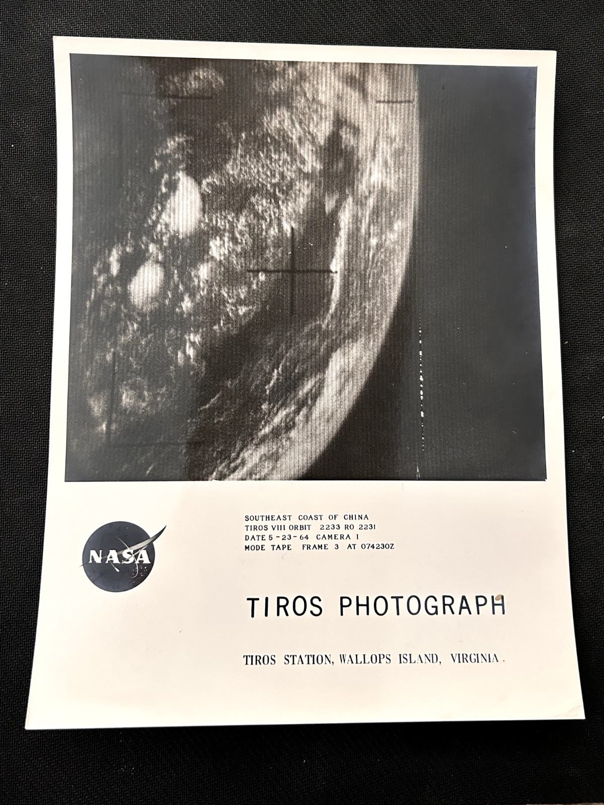 NASA TIROS STATION, WALLOPS ISLAND, VIRGINIA. 8X10 litho