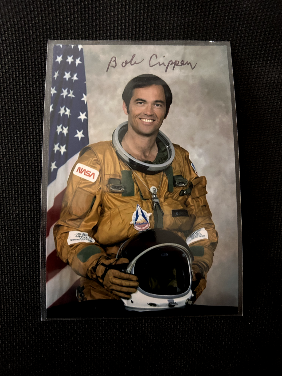 NASA Astronaut BOB CRIPPEN Authentic Hand Signed Autograph 5X7