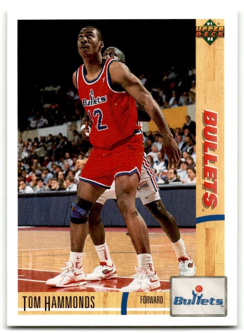 1991-92 Upper Deck Tom Hammonds Washington Bullets #349